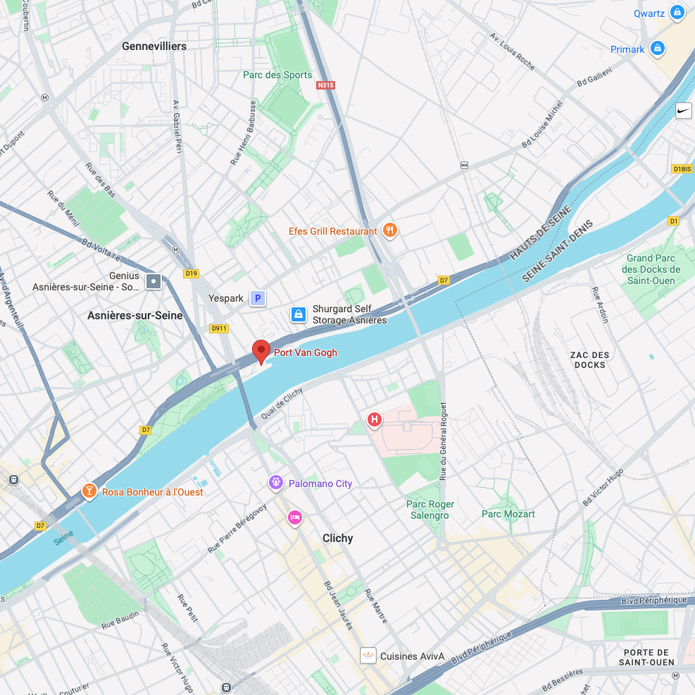 Localisation de EES Conseil – Port Van Gogh, Asnières-sur-Seine